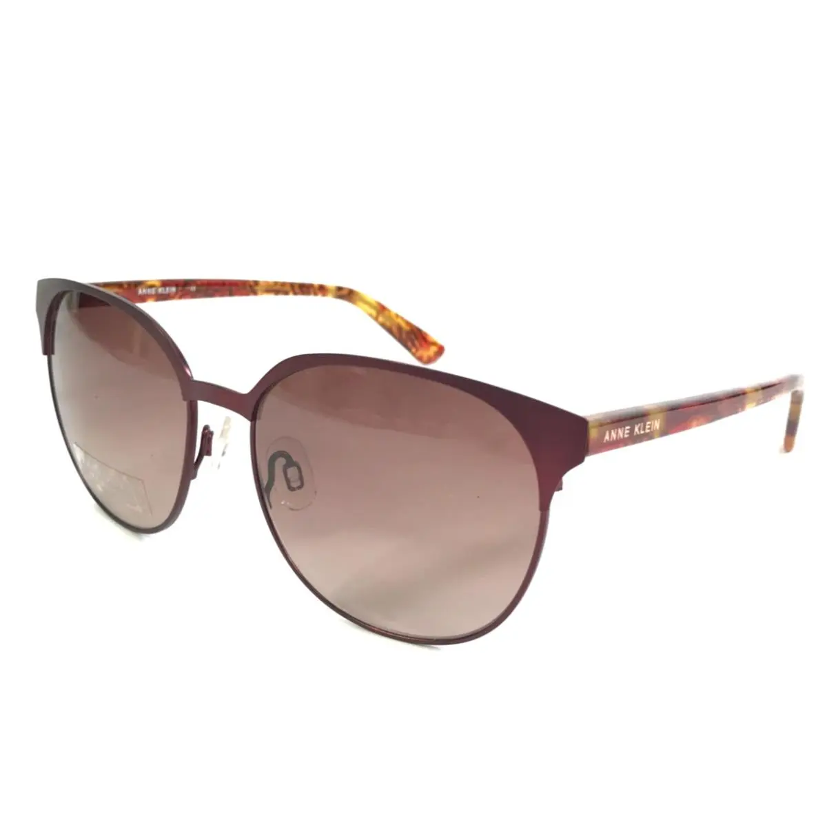 Anne Klein Sunglasses AK7068 603 Merlot Tortoise Frames with Red Gradient Lenses