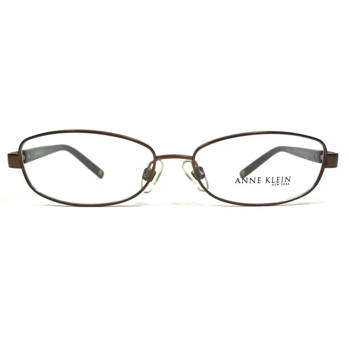 Anne Klein Eyeglasses Frames Akny 9090 518 Brown Oval Full Wire Rim 53-15-135