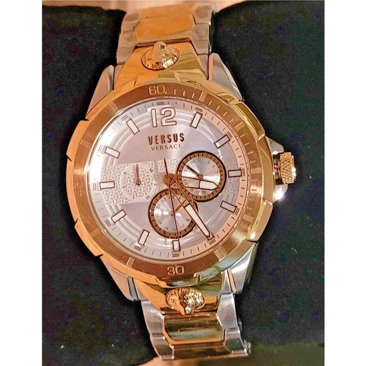 Versus by Versace Men`s Runyon Gold-silver-tone Stainless Steel Wristwatch