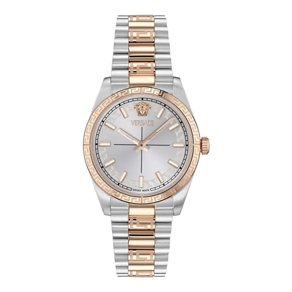 Versace Womens Two Tone 32mm Bracelet Fashion Watch