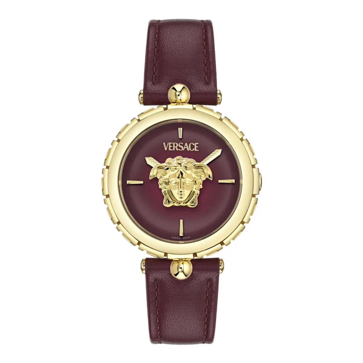 Versace Womens Gold 34mm Strap Fashion Watch