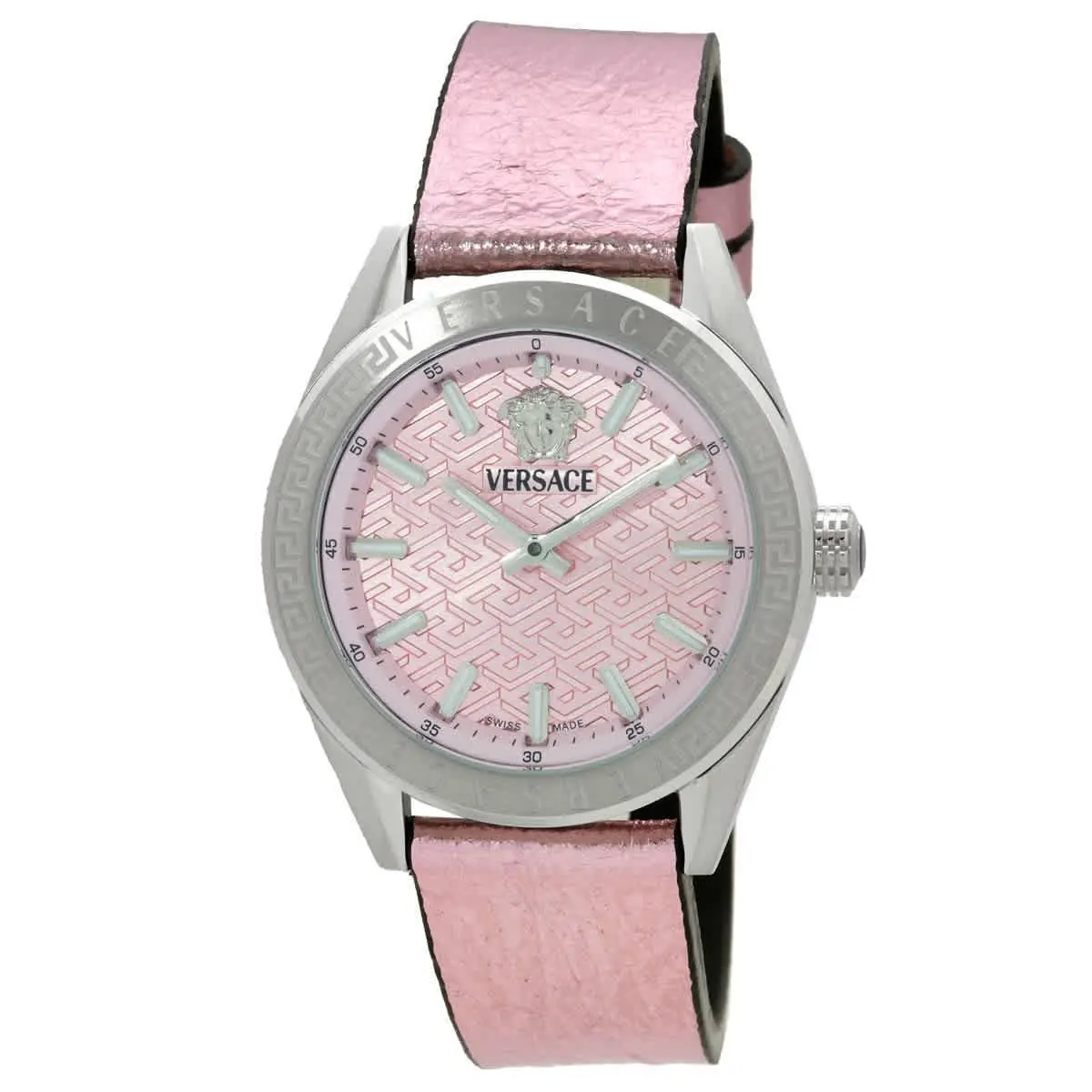 Versace VE8I00124 V-code Pink Dial 36 mm Women`s Watch