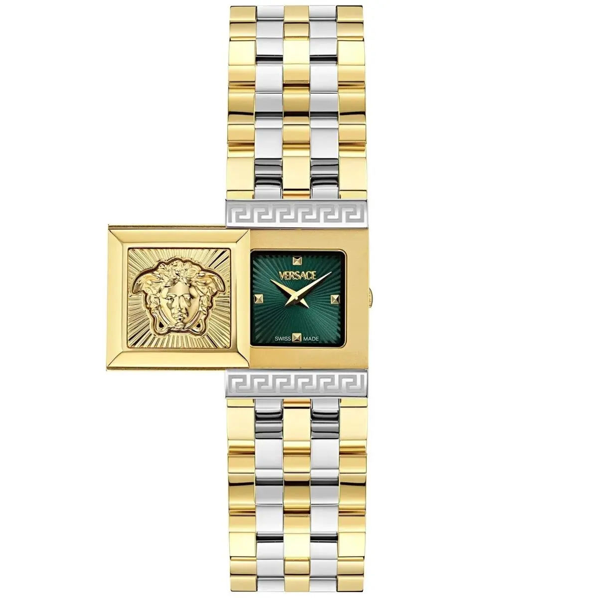 Versace Reveal Women Watch Green Dial with Two Tone Bracelet VEOC00125