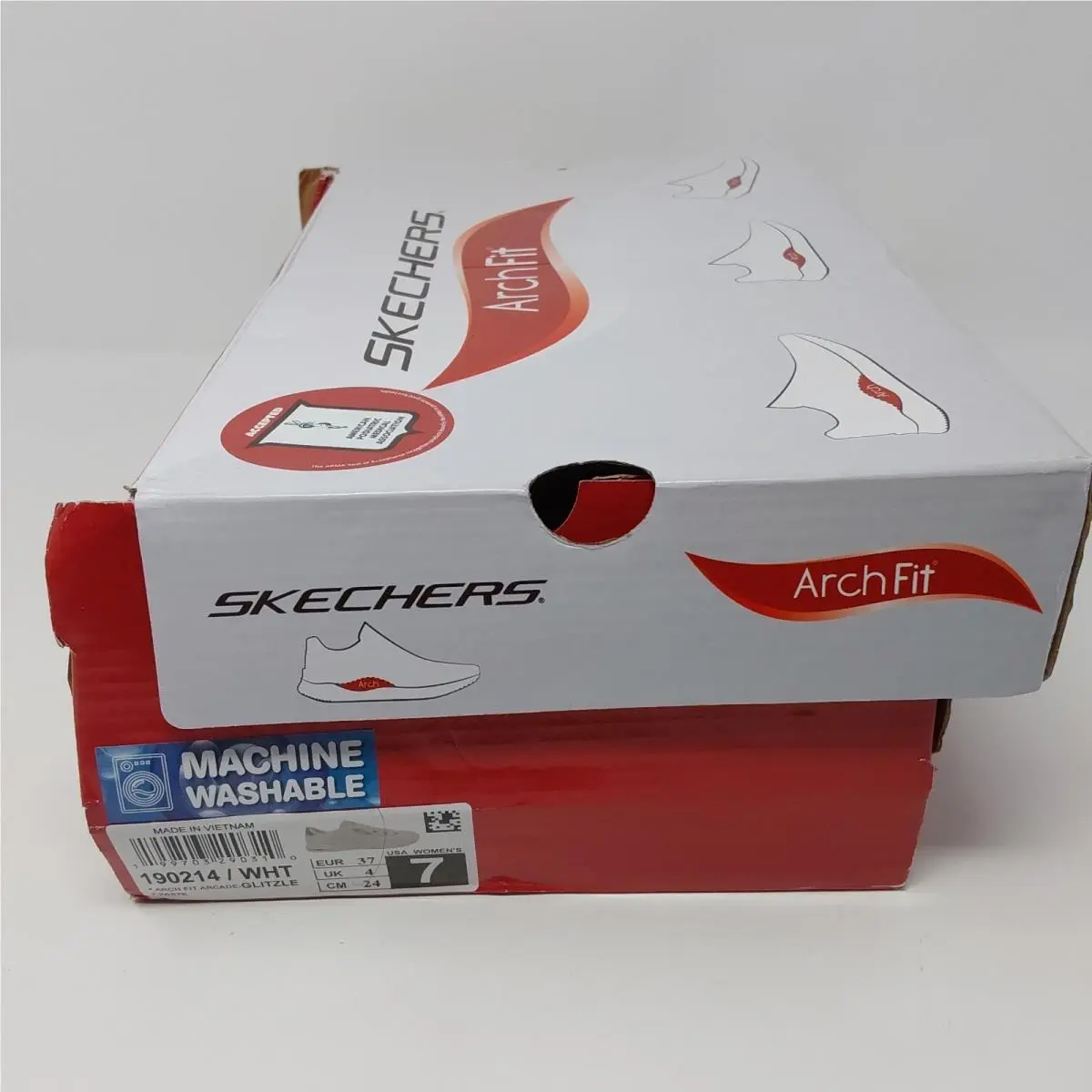 Skechers shoes - Skechers Arch Fit Arcade Glitzle - White 14