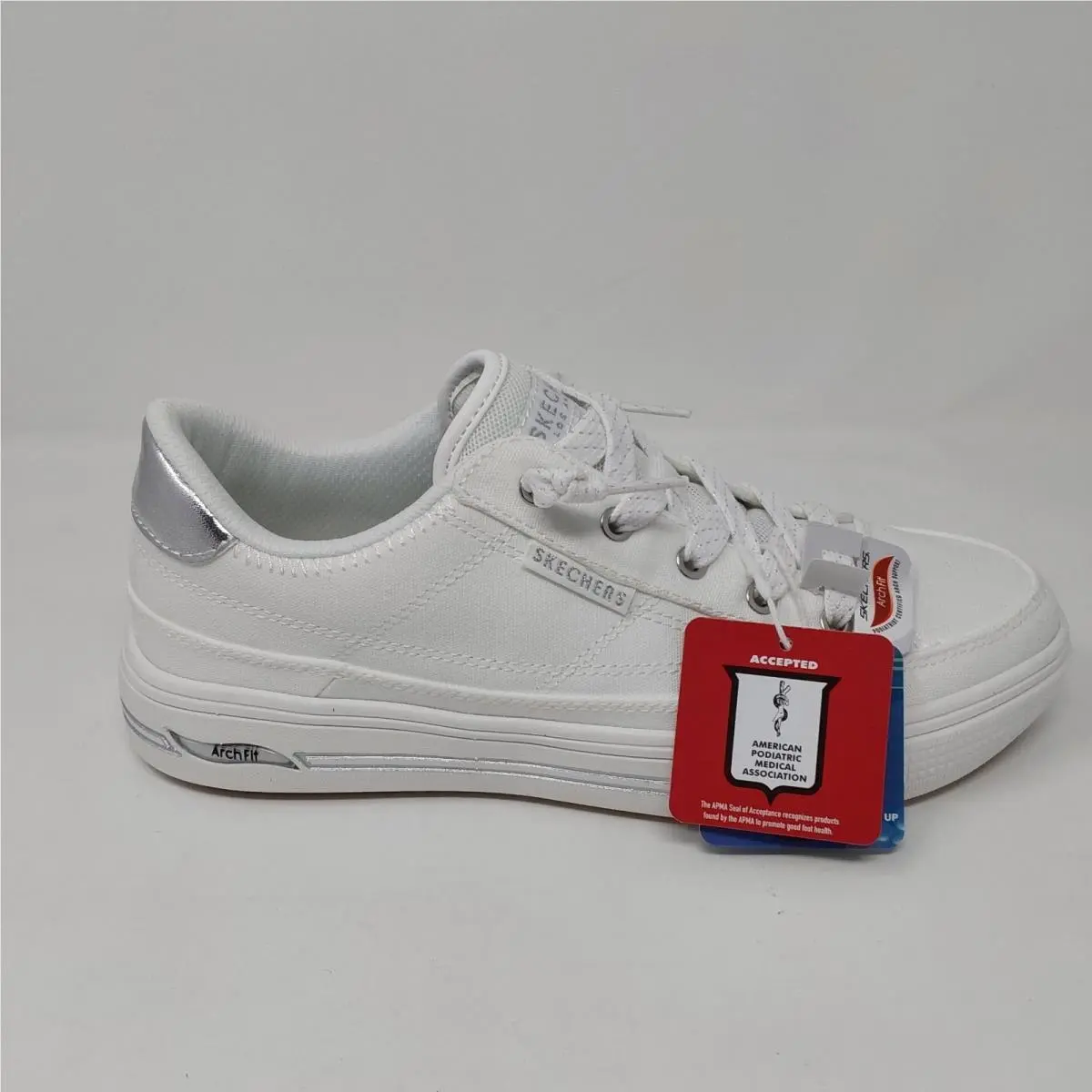Skechers shoes - Skechers Arch Fit Arcade Glitzle - White 5