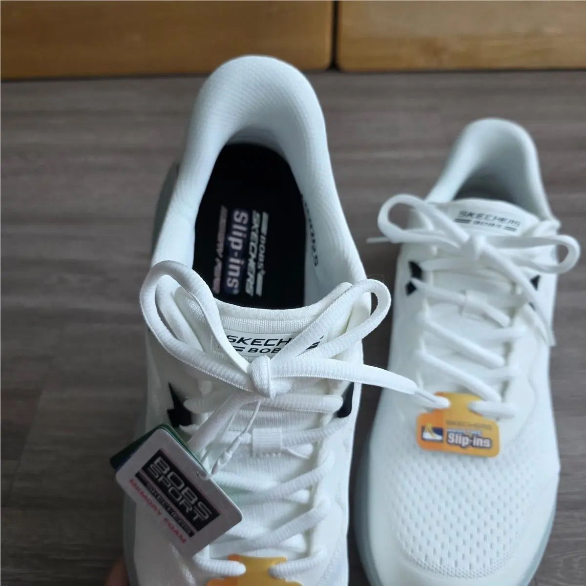 Skechers shoes - Skechers Hands Free Slip-ins Bobs Sport Skillz - White 6