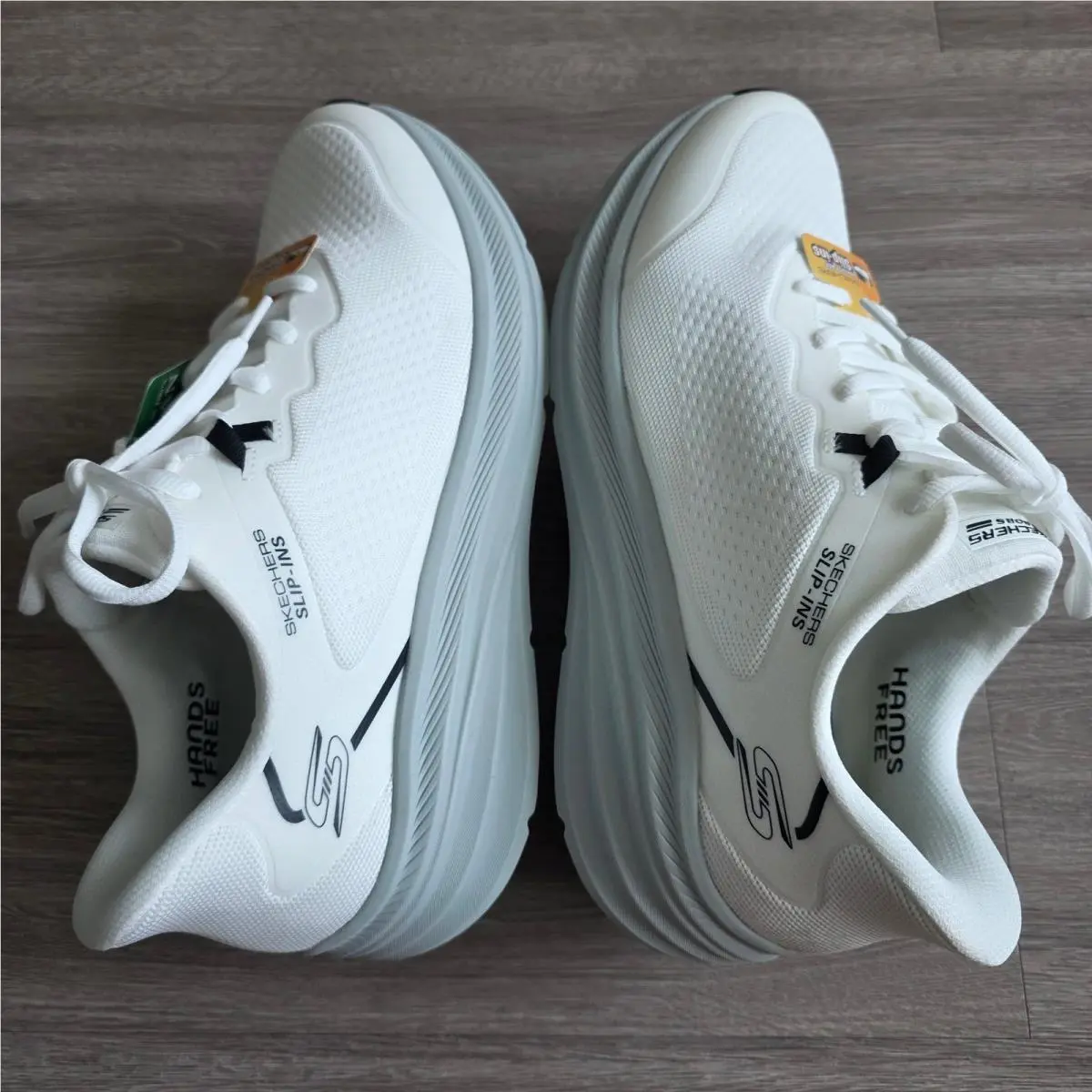 Skechers shoes - Skechers Hands Free Slip-ins Bobs Sport Skillz - White 7