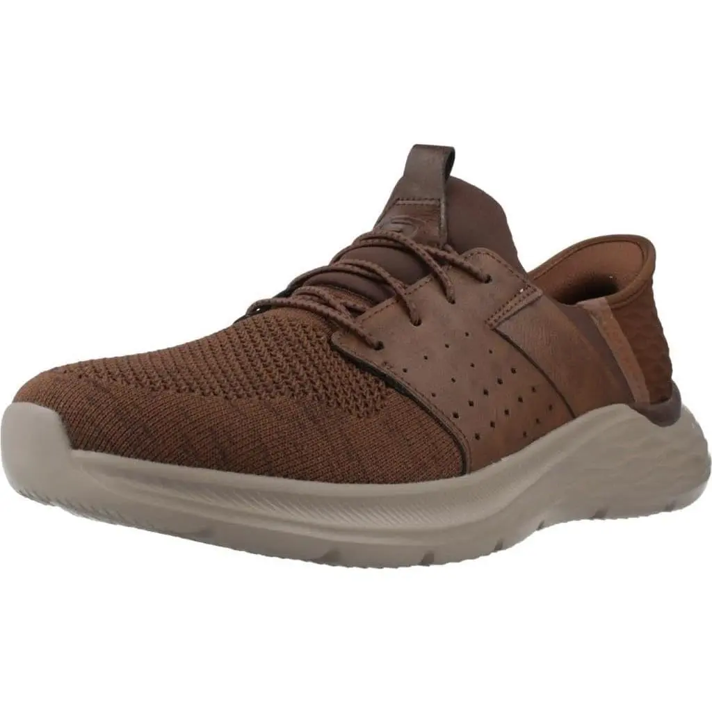 Skechers Mens Garner Newick Casual Walking Sneaker Athletic Shoe D.brown US 11M