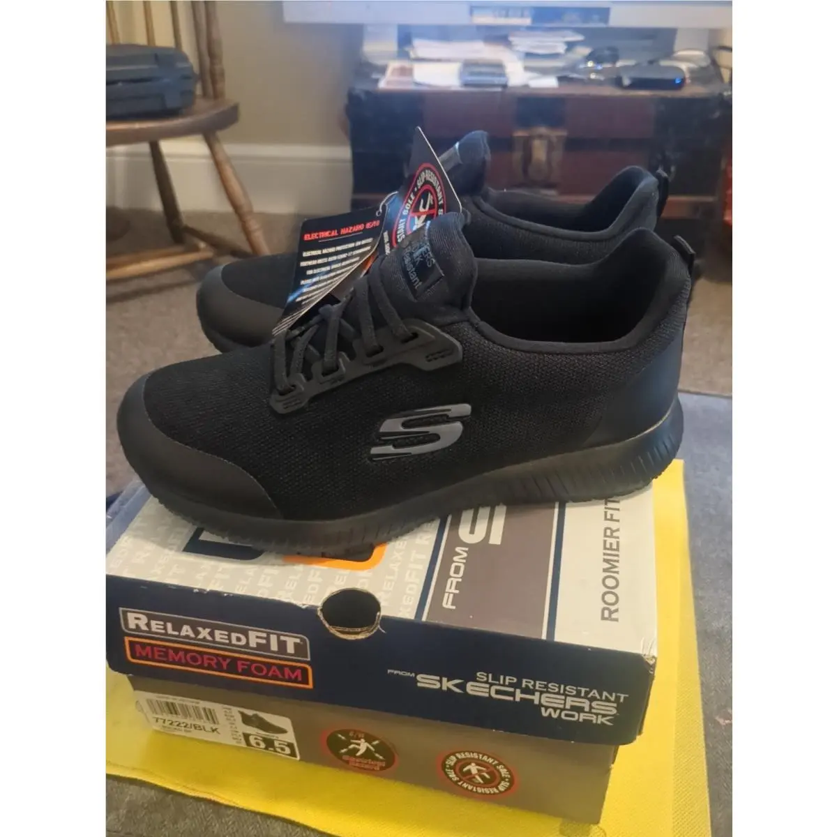 Skechers shoes - SKECHERS Work Squad SR - Work Squad - Black 0