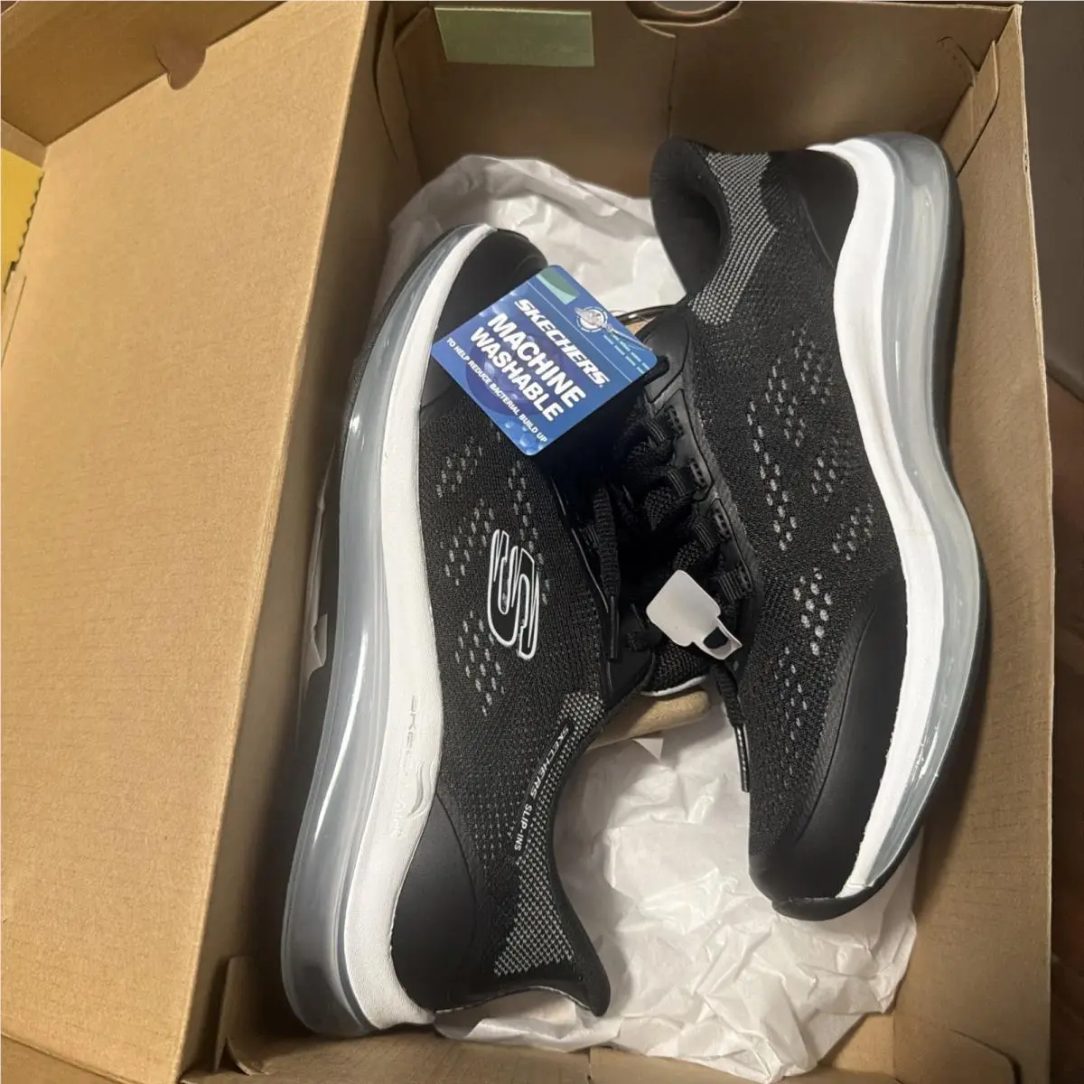 Skechers Shoes Skech-air Element 2.0 Slip-ins 150148/BKW Black Size 7.5 Womens
