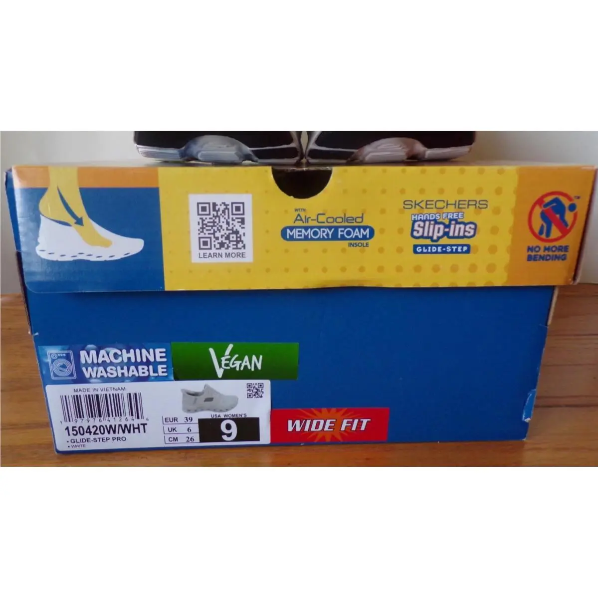 Skechers shoes - Skechers Wide Fit Glide-Step PRO Slip-ins - 150240W/WHT - White 12