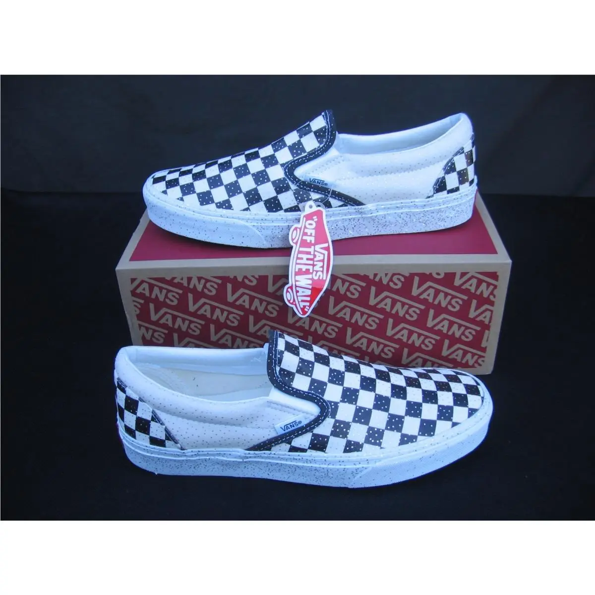 Vans Classic Slip Ons Off The Wall Checkerboard Men`s Size 9