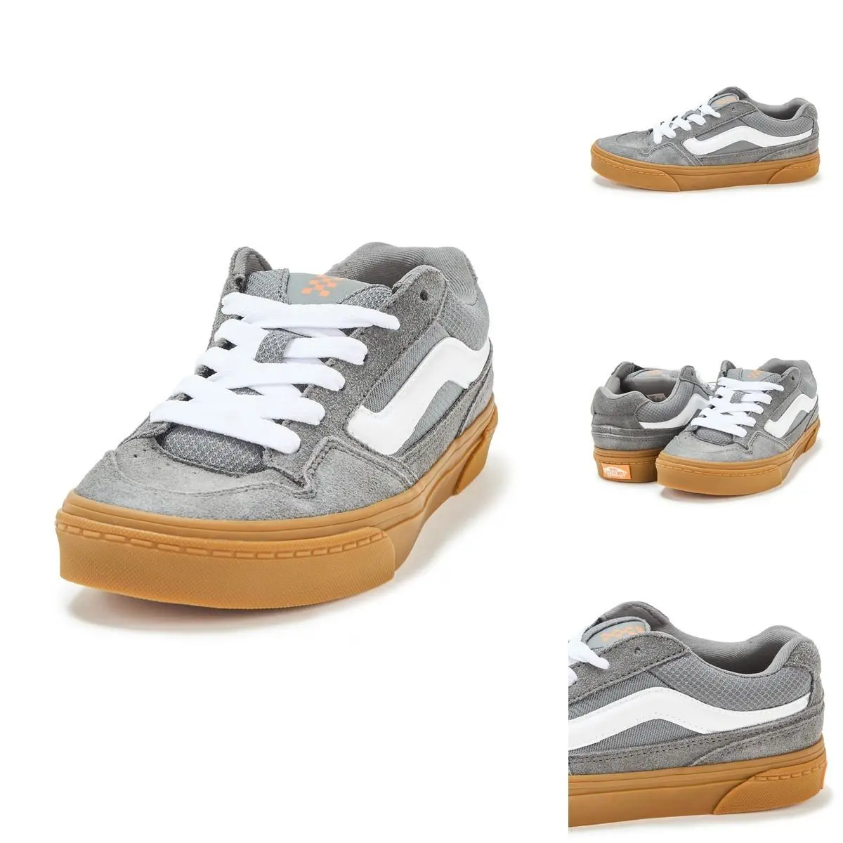 Vans Kids` Caldrone Shoe Gum Pewter 6