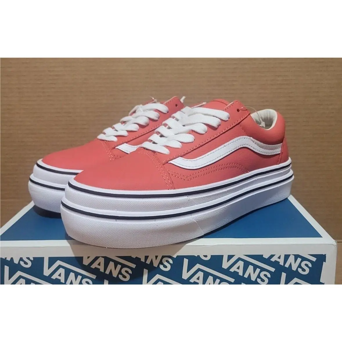 Vans UA Super Comfy Cush Old Skool 7.5 Women Leather Lollipop VN0A4U1EXT1