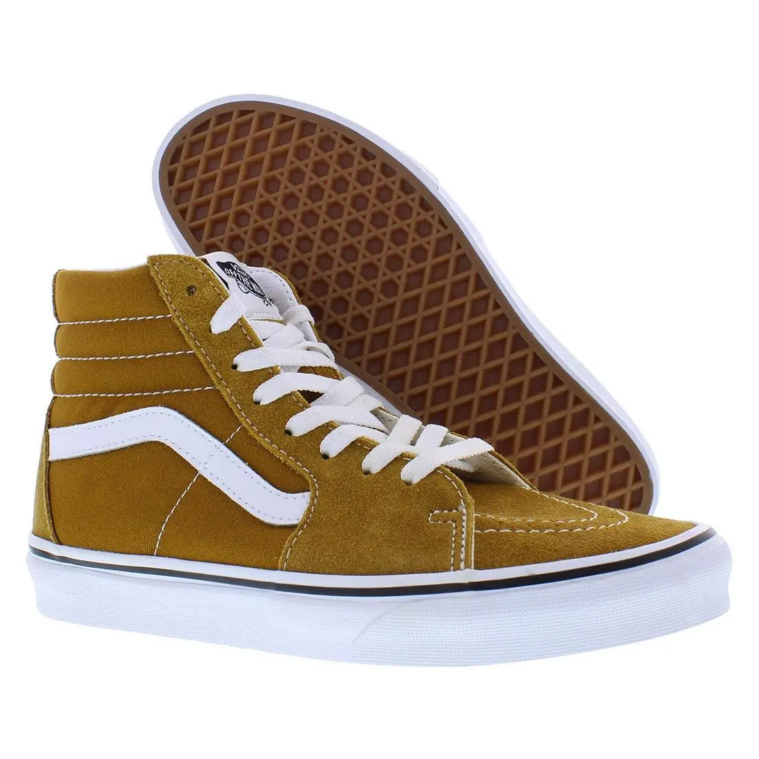 Vans Sk8-Hi Suede Unisex Shoes Size 11.5 Color: Theory Golden Brown