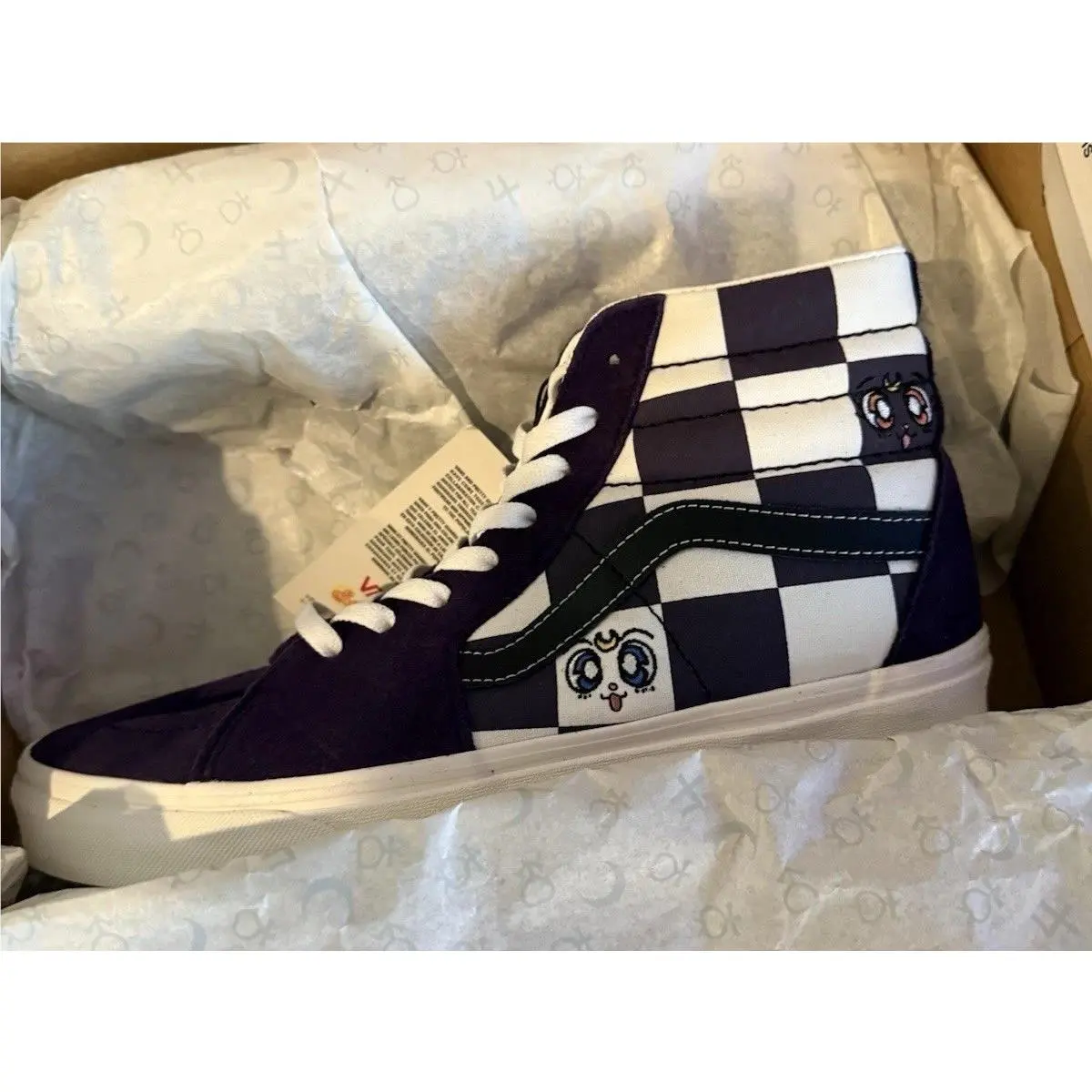 Vans shoes - VANS Sk8-Hi - Purple, White 1