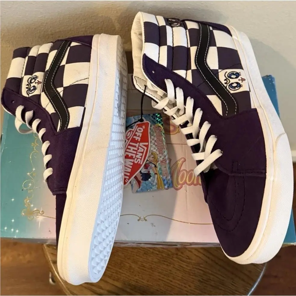 Vans shoes - VANS Sk8-Hi - Purple, White 4