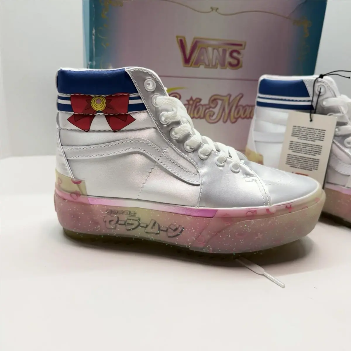 Vans shoes - VANS Sk8-Hi - VN0A4BTWSLV - White 0
