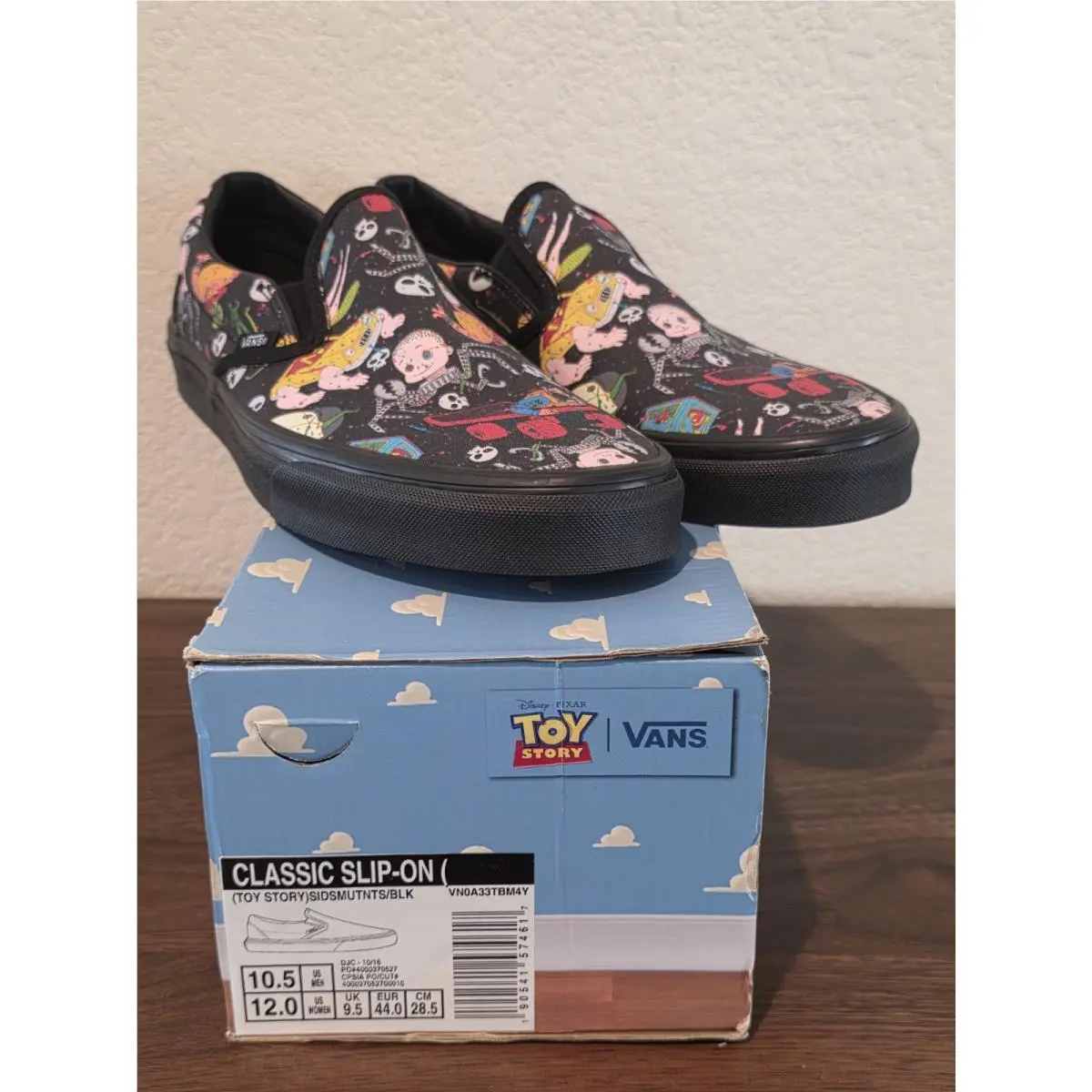 Vans Disney Toy Story Sid`s Mutant Toy-classic Slip-on Shoes-men Size 10.5