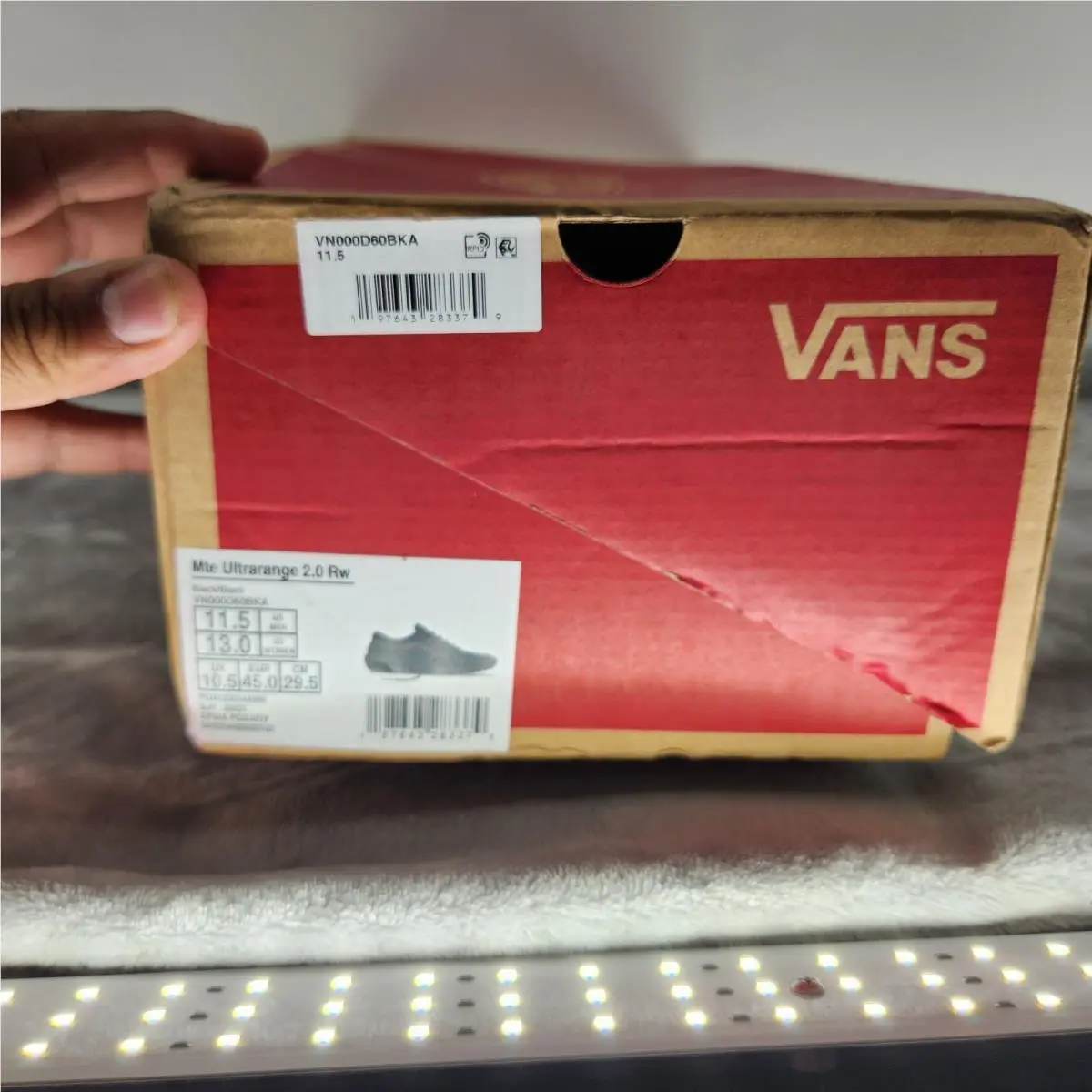 Vans Mte Ultrarange 2.0 RW Black Black VN000D60BKA Men`s Size 11.5