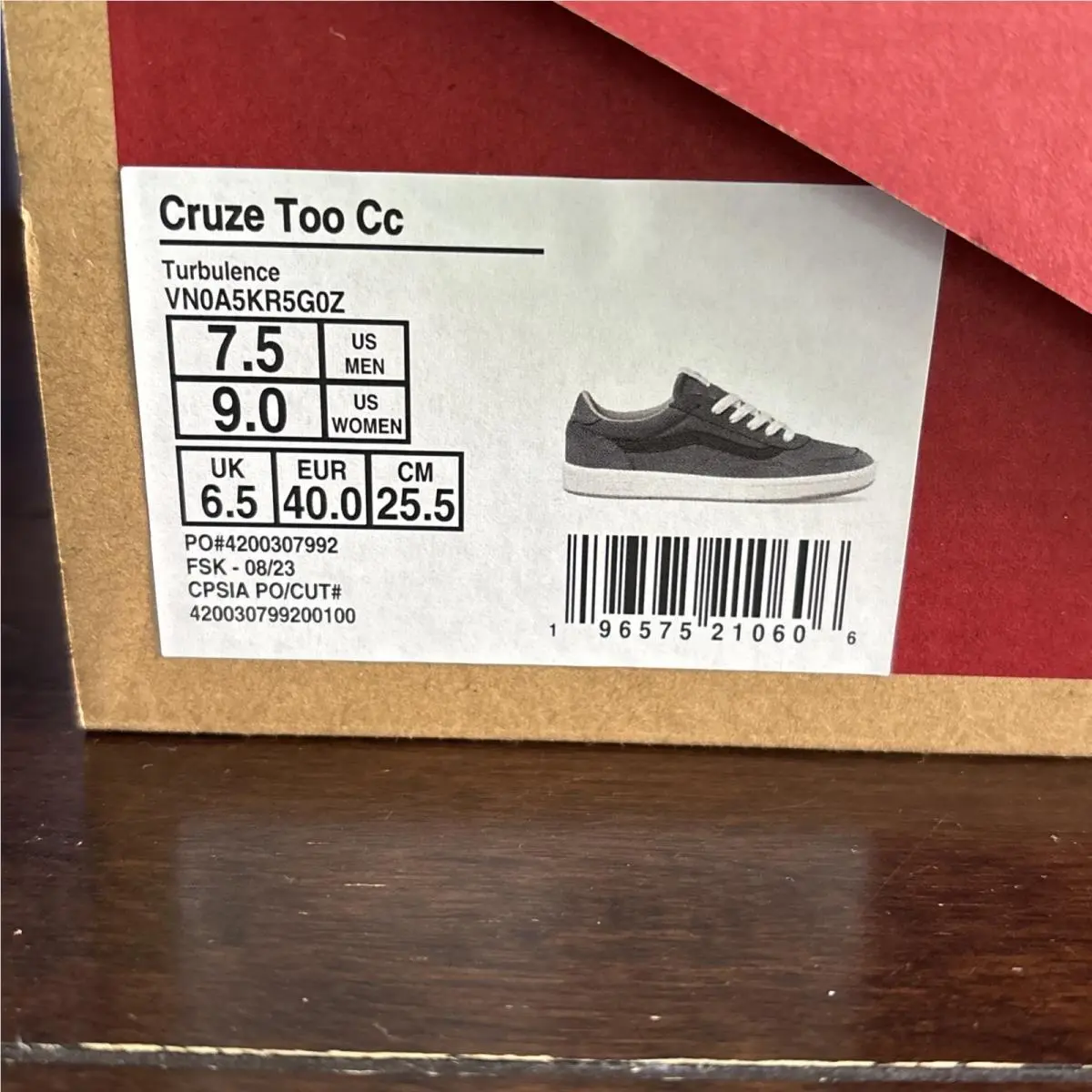 Vans shoes - VANS Cruze Too - Cruze Too - VN0A5KR5G0Z - Gray 6