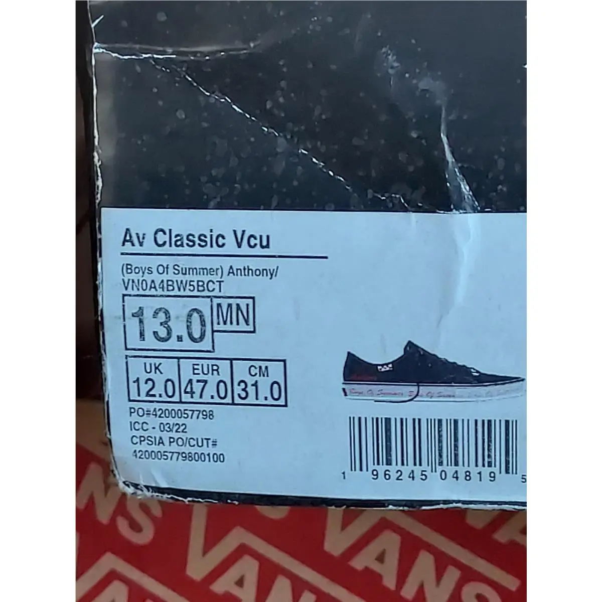 Vans shoes - VANS AV Classic - Classic - VN0A4BW5BCT - Black (UPC: 196245048195) 10