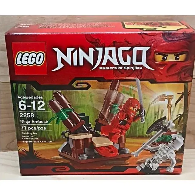 Lego Ninjago Masters of Spinjitzu 2258 Ninja Ambush 71 Pcs Mint Box