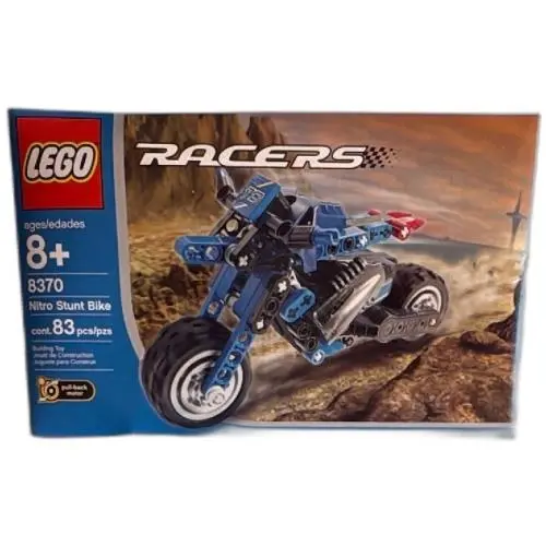 Lego Racers 8370 Nitro Stunt Bike 83 Pieces 2003 Pullback Motor