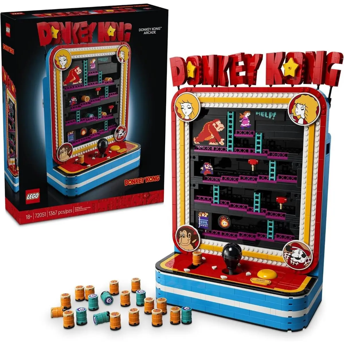 Lego Super Mario Donkey Kong Arcade 72051 Collectible Building Set Gift