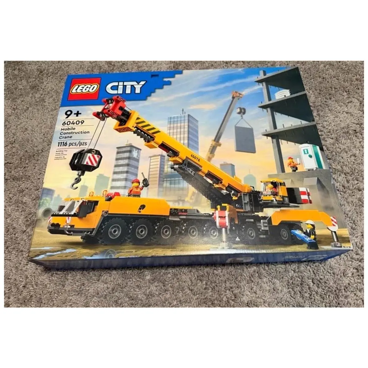 Lego City 60409 Yellow Mobile Construction Crane 1116pc