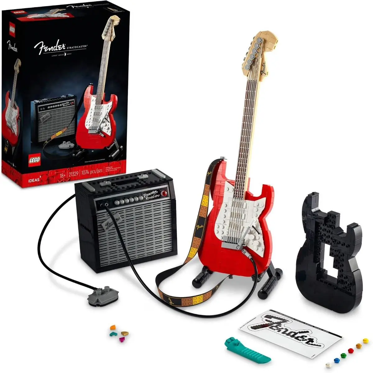 Lego Ideas Fender Stratocaster 21329 Guitar Model Building Set