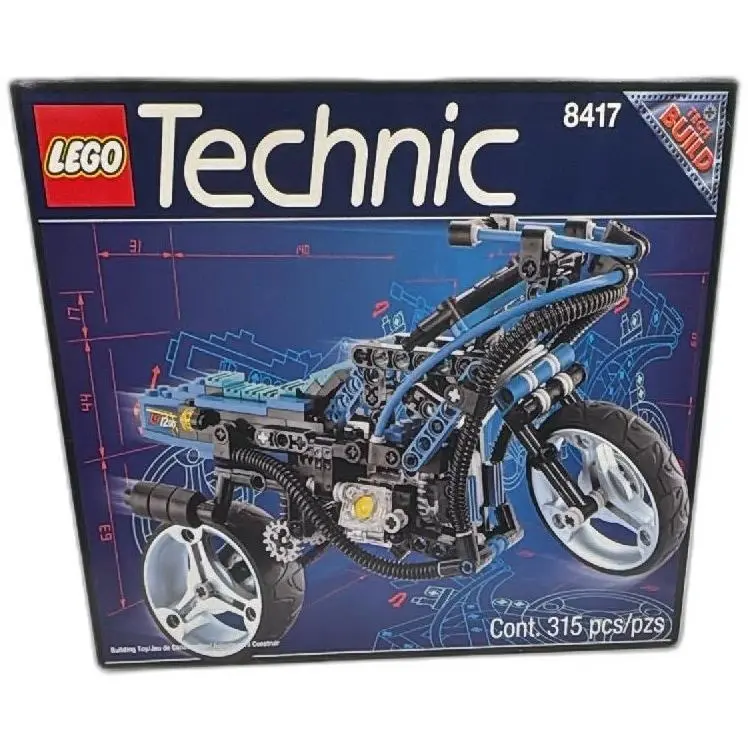 Lego Technic 8417 Power Bike 1998 Box 315 Pieces Vintage Set