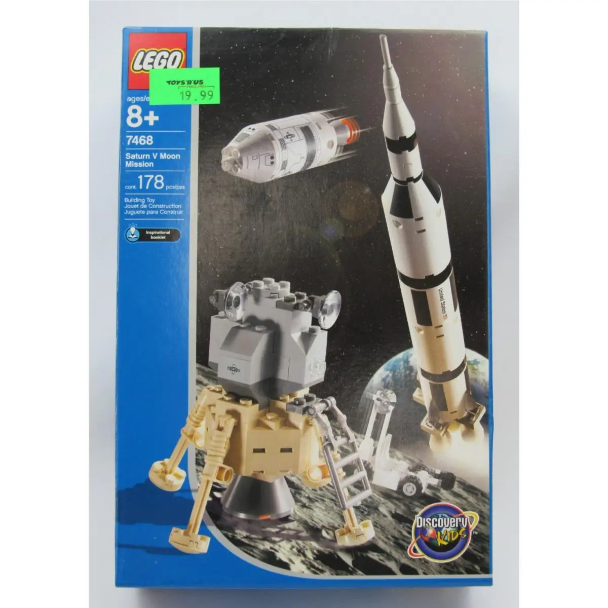 Lego Discovery Saturn V Moon Mission 7468 2003