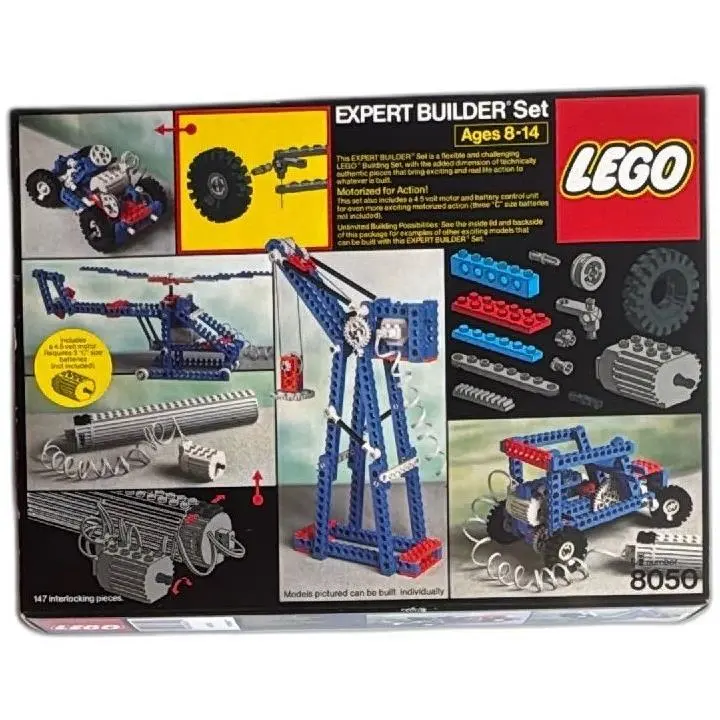Lego 8050 Expert Builder Set 1984 Technic Motorized Vintage Complete Box