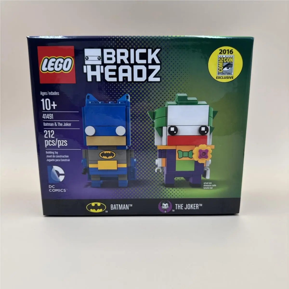 Lego DC Brickheadz: Batman The Joker 41491 - 2016 Sdcc Sample