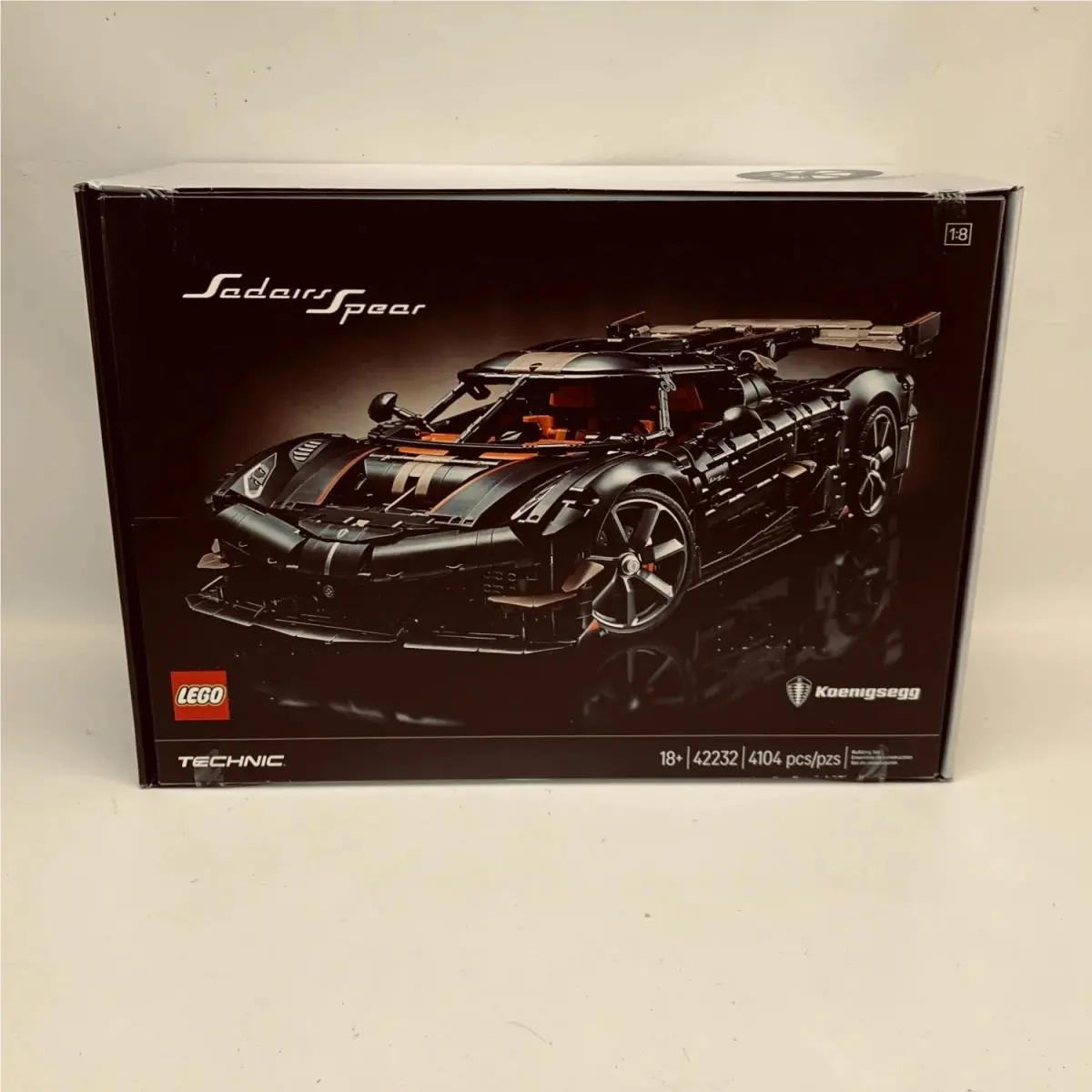 Lego Technic Koenigsegg Jesko Absolut Sadairs Spear Hypercar Set 42232