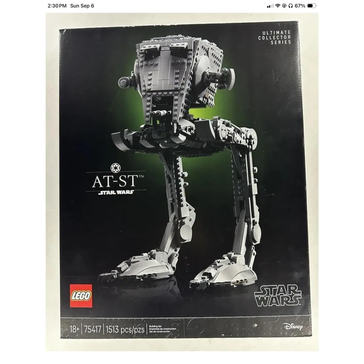 Lego Star Wars At-st Ultimate Collector Series 75417 1513 Pcs