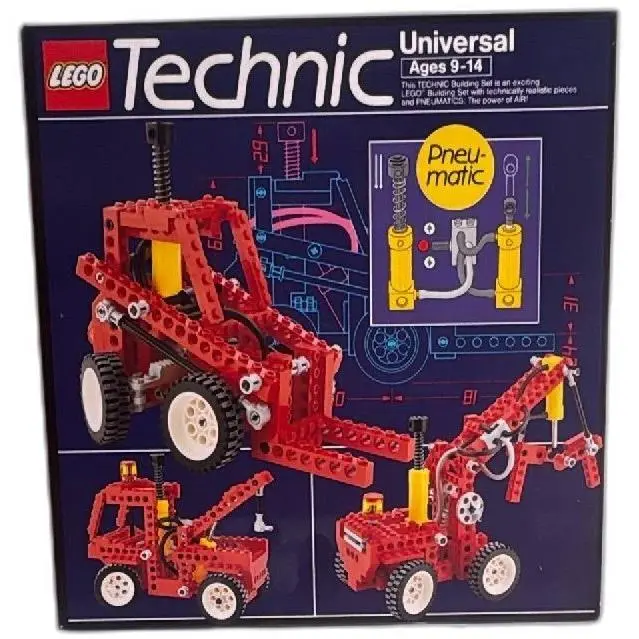 Lego Technic Universal Set 8044 Pneumatic 199 Pieces 1989 Vintage