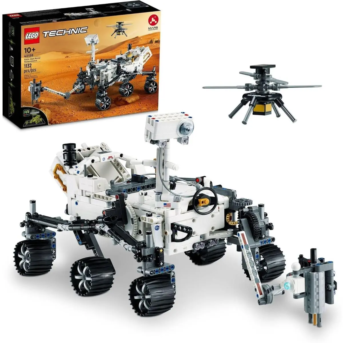 Stem Nasa Mars Rover Kit with Ingenuity Helicopter - 1132 Pieces For Ages 10+