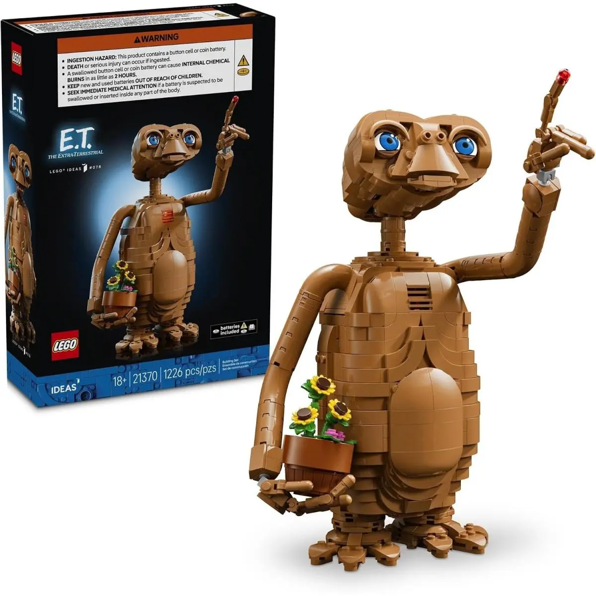E.t. The Extra-terrestrial Collectible Lego Set For Adults - 1226 Pieces