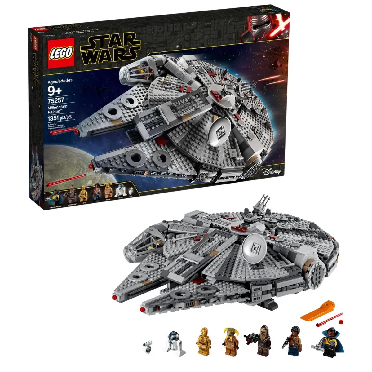 Lego Star Wars Millennium Falcon 75257 Building Kit 1353 Pieces