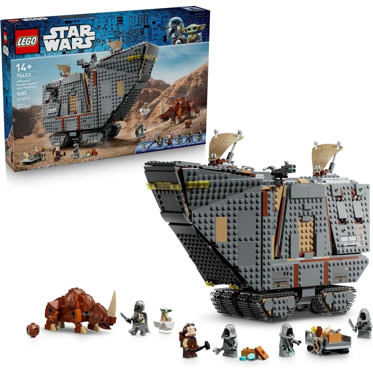 Lego Star Wars Offworld Sandcrawler 75453 1683pcs 7 Characters