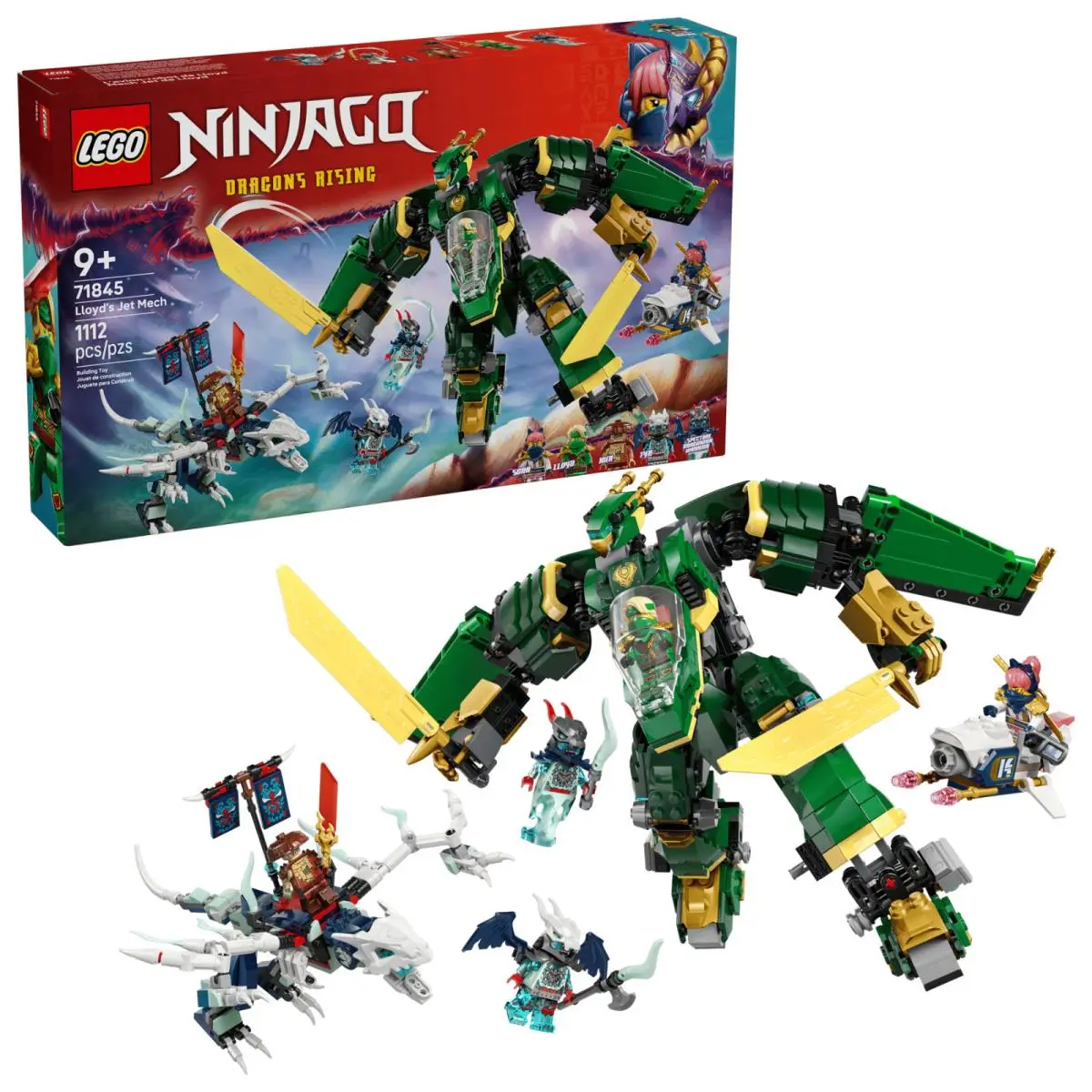 Lego Ninjago Lloyd`s Jet Mech Collectible Set 71845