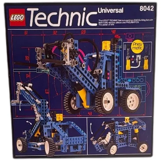 Lego Technic Universal Pneumatic Set 8042 1993 Vintage Box