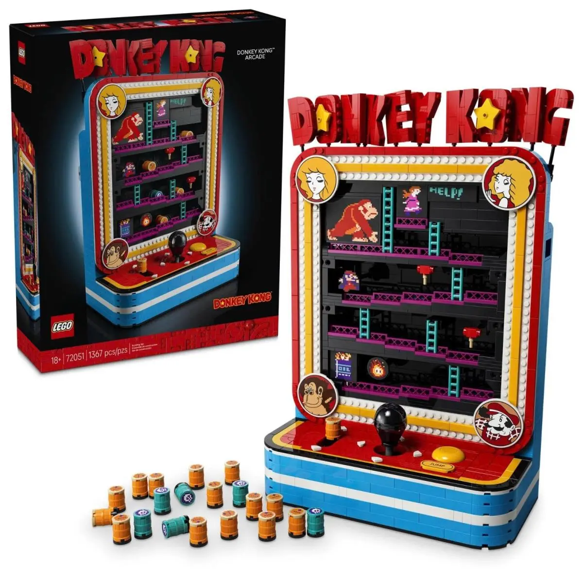 Lego Donkey Kong Arcade - Building Set For Adults Ages 18+ - Gaming Fans