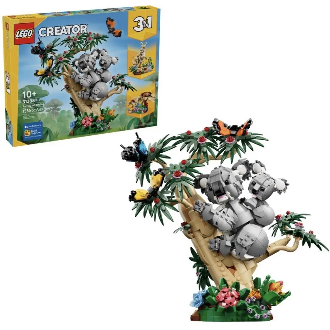 Lego Creator 31388 Wild Animals Family of Koalas 3in1 Building Set Exclusive