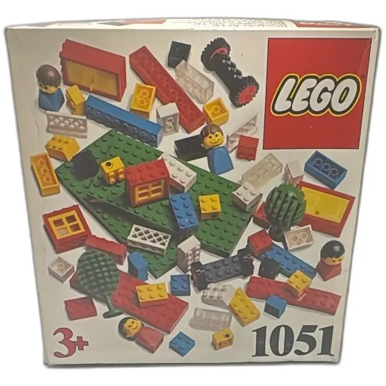 Vintage 1981 Lego Basic Building Set 1051 Complete Box Denmark Age 3 Plus