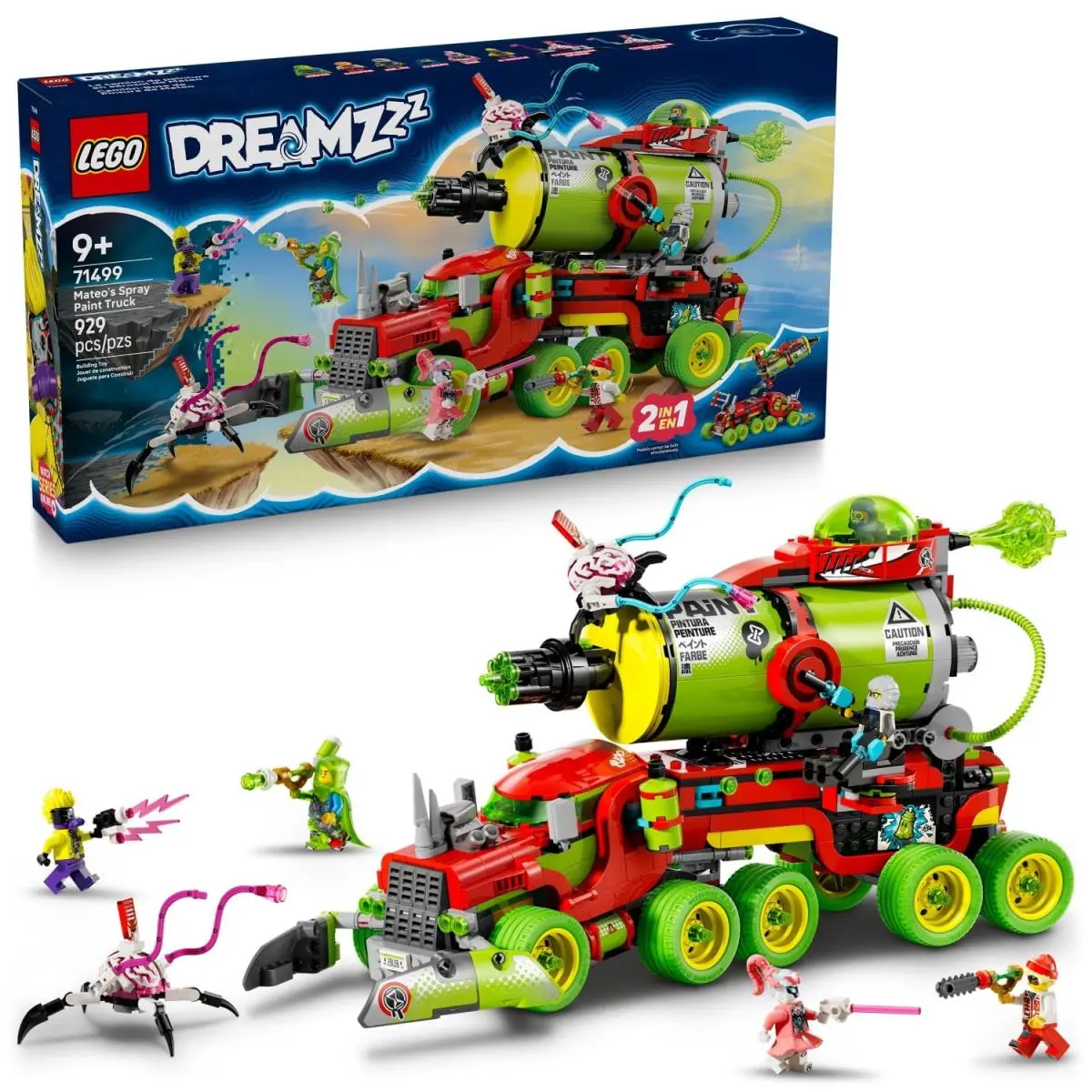 Lego Dreamzzz Mateos Spray Paint Truck Building Set 929 Pieces Multicolor 2