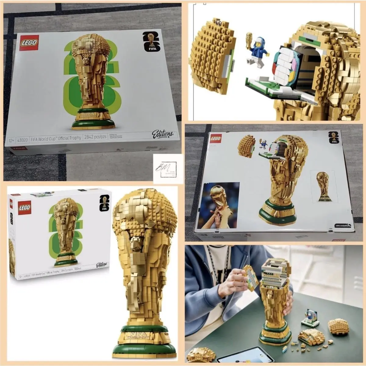 Lego Editions Fifa World Cup Official Trophy Building Set 43020