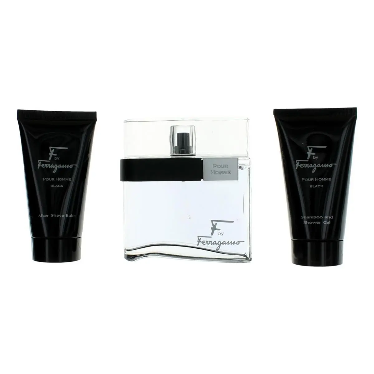F Black 3-Piece Gift Set by Salvatore Ferragamo–men’s Signature Scent Collection